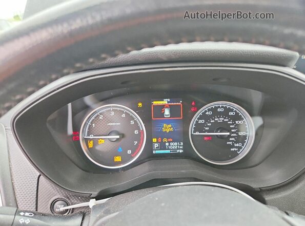 JF2SKASC7KH424913 2019 SUBARU FORESTER Black Instrument cluster view