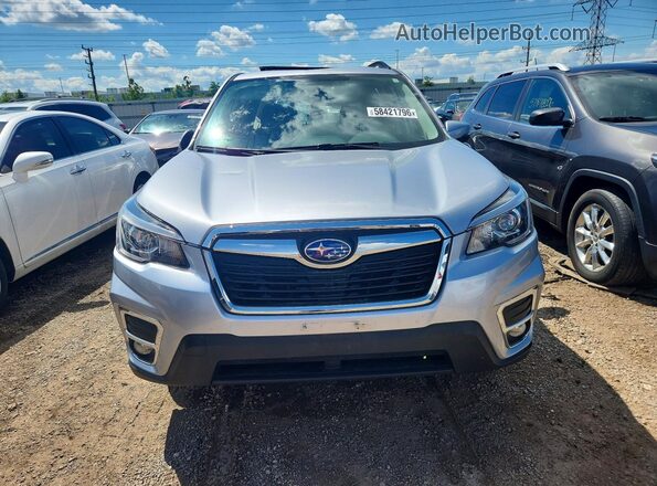 JF2SKASC8KH575968 2019 SUBARU FORESTER Silver Вид спереду