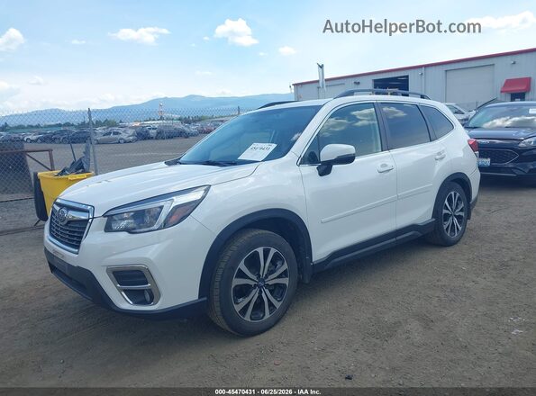 JF2SKASC8MH445420 2021 SUBARU FORESTER White Front left