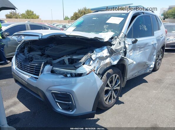 JF2SKAUC3KH587779 2019 SUBARU FORESTER Silver Առջևի ձախ երեք քառորդ տեսարան
