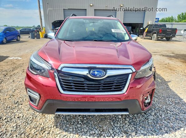 JF2SKAXC3MH453059 2021 SUBARU FORESTER Burgundy 