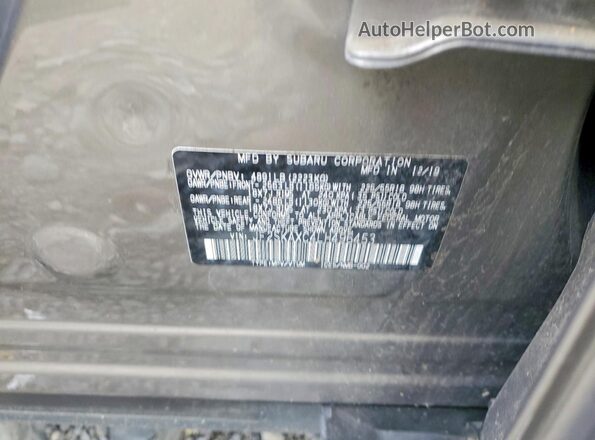 JF2SKAXC4LH496453 2020 SUBARU FORESTER Tan Вид підкапотного простору