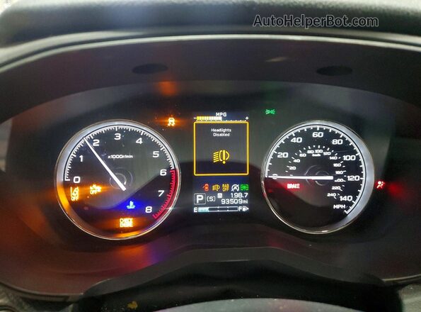JF2SKAXC5LH551802 2020 SUBARU FORESTER Black ხელსაწყოთა პანელის ხედი