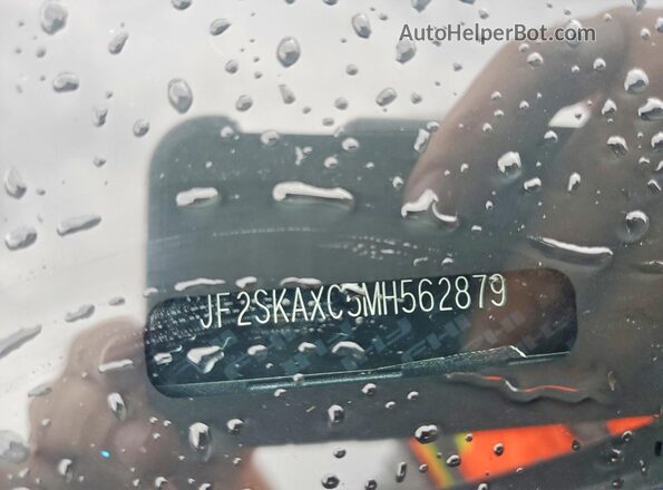 JF2SKAXC5MH562879 2021 SUBARU FORESTER Gray VIN կոդի պիտակի տեսք