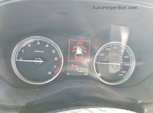 JF2SKAXCXLH566263 2020 SUBARU FORESTER Gray Instrument cluster view