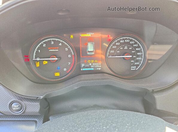 JF2SKEFC3RH441820 2024 SUBARU FORESTER White ხელსაწყოთა პანელის ხედი