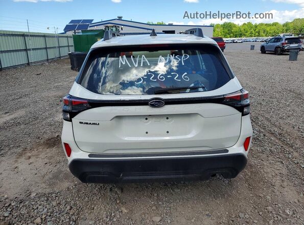JF2SLDAC1SH433400 2025 SUBARU FORESTER White Հետևի տեսք