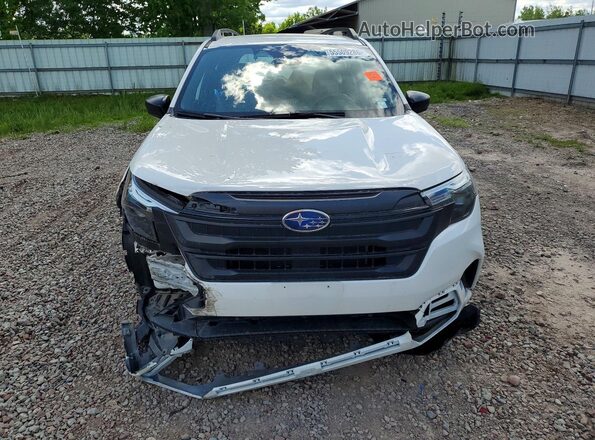 JF2SLDAC1SH433400 2025 SUBARU FORESTER White Դիմացի տեսք