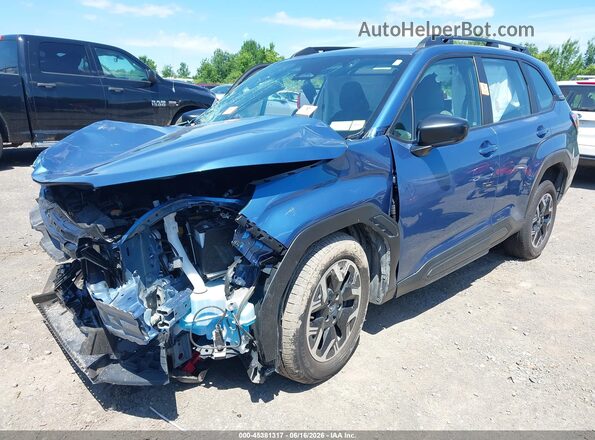 JF2SLDAC7SH505958 2025 SUBARU FORESTER Blue Vista tres cuartos delantera izquierda