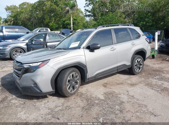 JF2SLDBC7SH479506 2025 SUBARU FORESTER Gray წინა მარცხენა ხედი სამი მეოთხედიდან