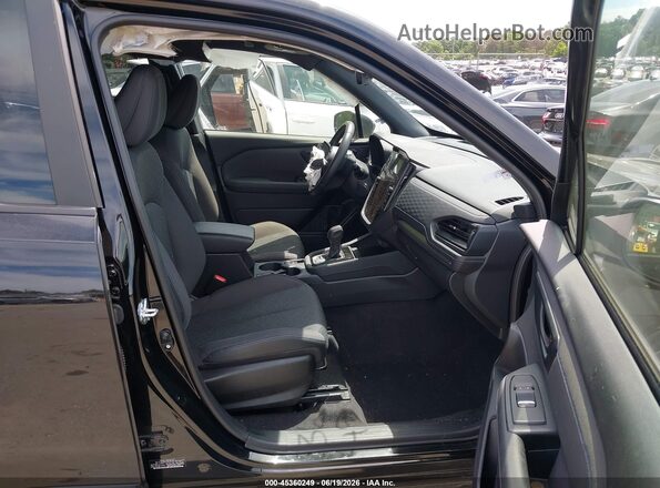 JF2SLDBCXSH438206 2025 SUBARU FORESTER Черный Вид салона спереди