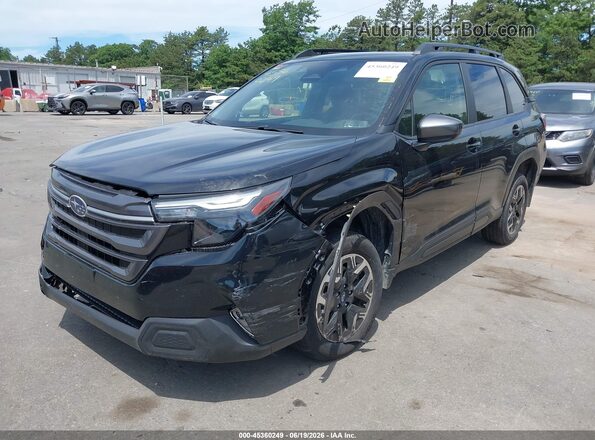 JF2SLDBCXSH438206 2025 SUBARU FORESTER Черный Передняя левая четверть