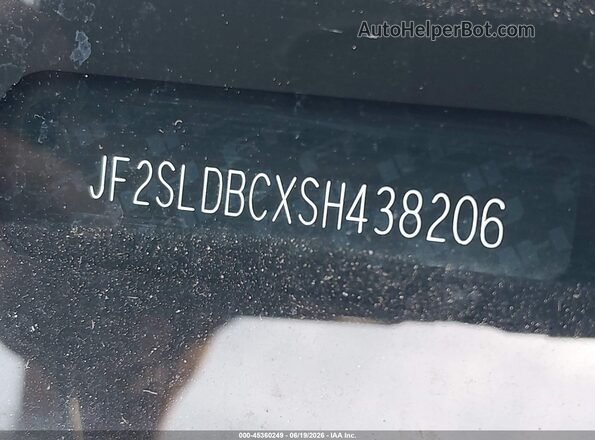 JF2SLDBCXSH438206 2025 SUBARU FORESTER Черный 