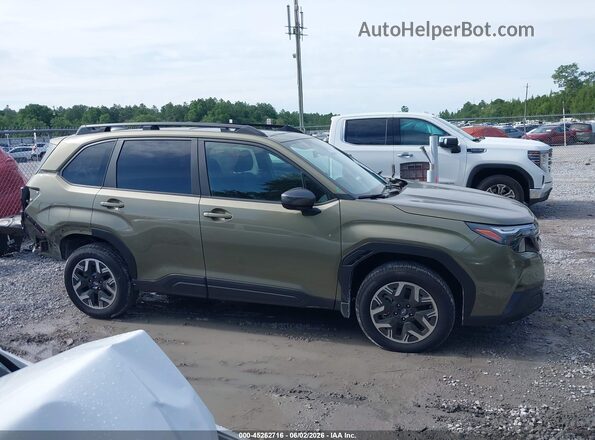 JF2SLDDC0SH587379 2025 SUBARU FORESTER Green Սալոնի 360 աստիճան տեսք