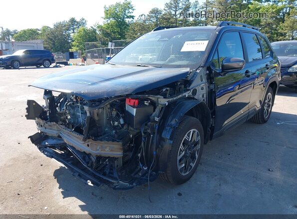 JF2SLDDC5SH551588 2025 SUBARU FORESTER Black წინა მარცხენა ხედი სამი მეოთხედიდან