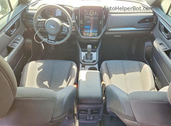JF2SLDDC9SH608407 2025 SUBARU FORESTER White Առջևի վահանակի տեսք