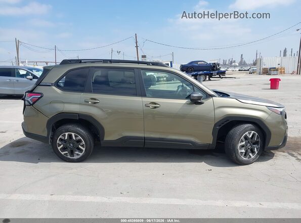 JF2SLDDCXSH520031 2025 SUBARU FORESTER Green Вид щитка приладів