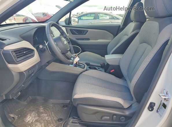 JF2SLDDCXSH596669 2025 SUBARU FORESTER White წინა სალონის ხედი
