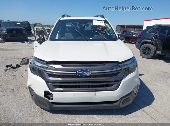JF2SLDNC2SH584546 2025 SUBARU FORESTER White Սարքավորումների վահանակի տեսք