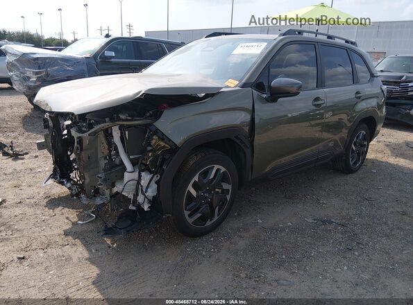 JF2SLDRC0SH411599 2025 SUBARU FORESTER Green Առջևի ձախ երեք քառորդ տեսարան