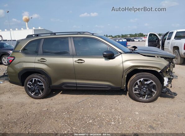 JF2SLDRC0SH411599 2025 SUBARU FORESTER Green Սալոնի 360 աստիճան տեսք