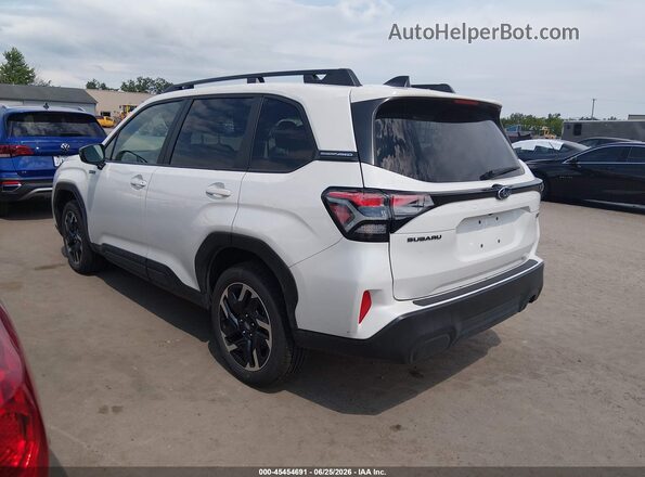 JF2SLSED7SH455523 2025 SUBARU FORESTER White Задня ліва чверть