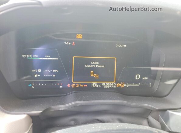 JF2SLSED8SH416939 2025 SUBARU FORESTER Белый Вид щитка приборов