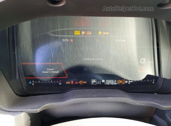 JF2SLSJD6SH407825 2025 SUBARU FORESTER Black Widok zestawu wskaźników