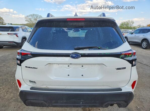 JF2SLSRD2SH448554 2025 SUBARU FORESTER White უკანა ხედი