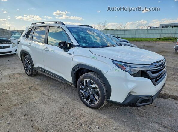 JF2SLSRD2SH448554 2025 SUBARU FORESTER White წინა მარჯვენა