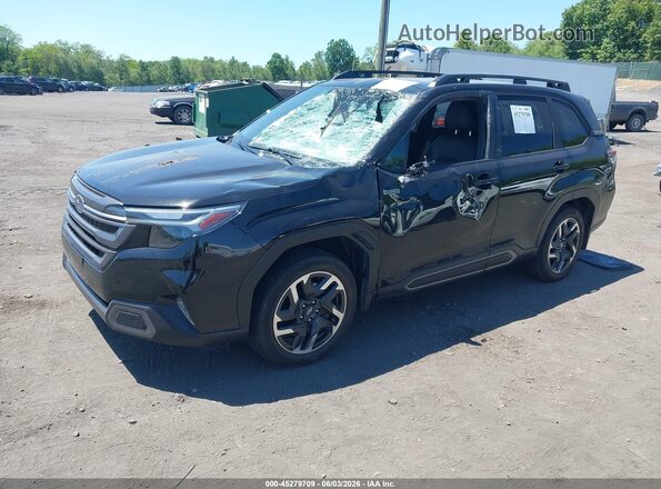 JF2SLSRD5SH403608 2025 SUBARU FORESTER Black Առջևի ձախ երեք քառորդ տեսարան