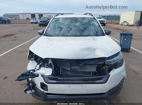 JF2SLSRDXSH454831 2025 SUBARU FORESTER White Widok zestawu wskaźników