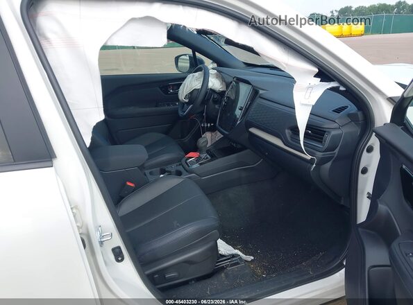 JF2SLSRDXSH454831 2025 SUBARU FORESTER White Widok wnętrza z przodu