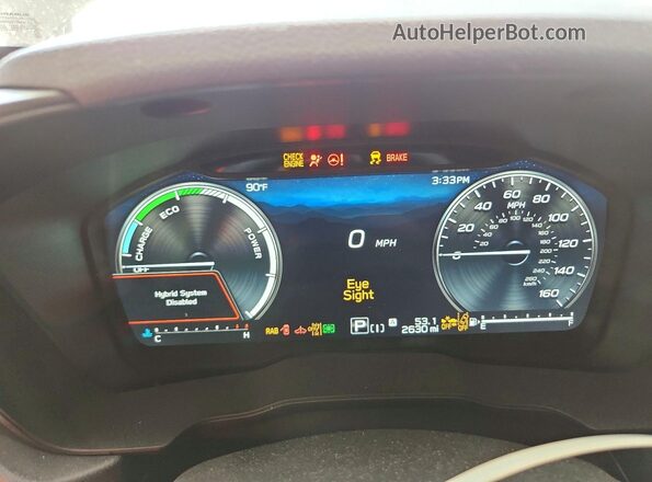JF2SLSTD6SH444550 2025 SUBARU FORESTER Серый Вид щитка приборов
