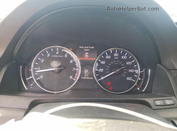 JH4KC1F53GC000431 2016 ACURA RLX White Вид щитка приладів