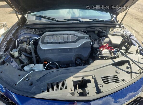 JH4KC1F54JC000462 2018 ACURA RLX Blue Vista interior trasera