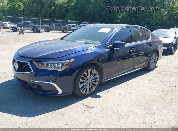 JH4KC1F54JC001045 2018 ACURA RLX Синий Передняя левая четверть