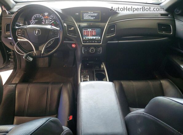 JH4KC1F56JC001161 2018 ACURA RLX Black წინა პანელის ხედი