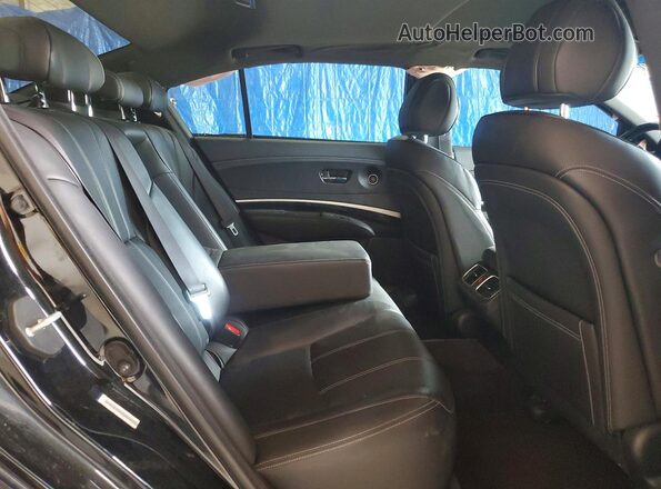 JH4KC1F56JC001161 2018 ACURA RLX Black უკანა სავარძლების ხედი