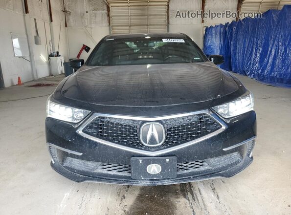 JH4KC1F56JC001161 2018 ACURA RLX Black VIN კოდის სტიკერის ხედი