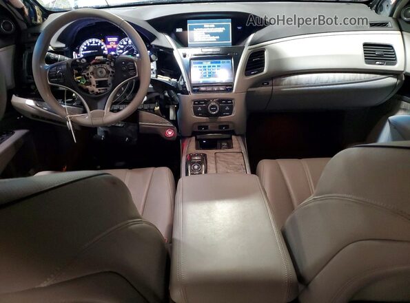 JH4KC1F56JC001323 2018 ACURA RLX Silver Widok deski rozdzielczej