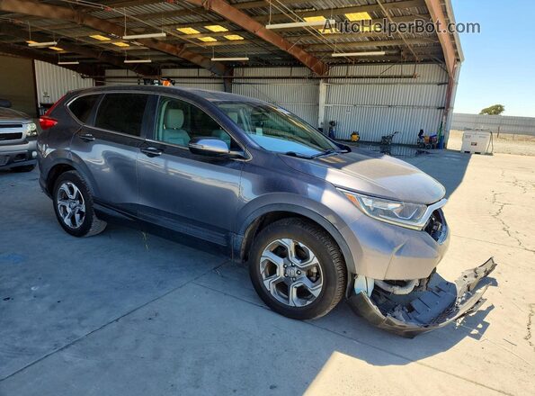 JHLRW2H54KX020119 2019 HONDA CR-V Gray Delantero derecho
