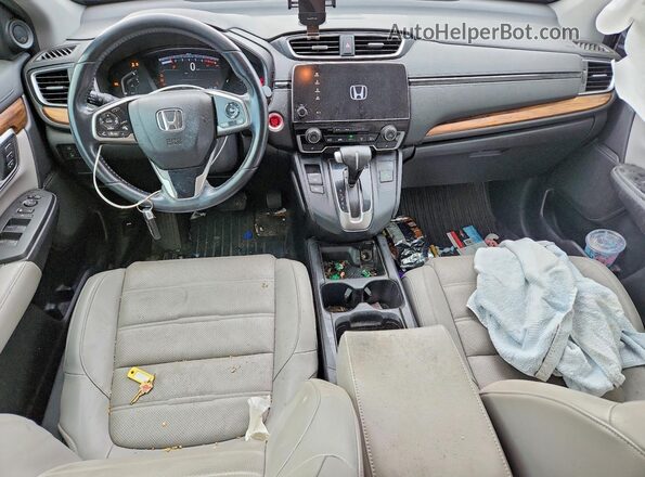 JHLRW2H86KX019757 2019 HONDA CR-V Silver Առջևի վահանակի տեսք