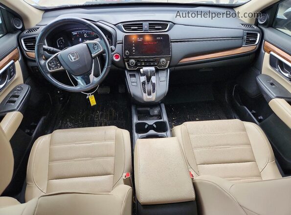 JHLRW2H90KX009900 2019 HONDA CR-V White Вид панелі приладів