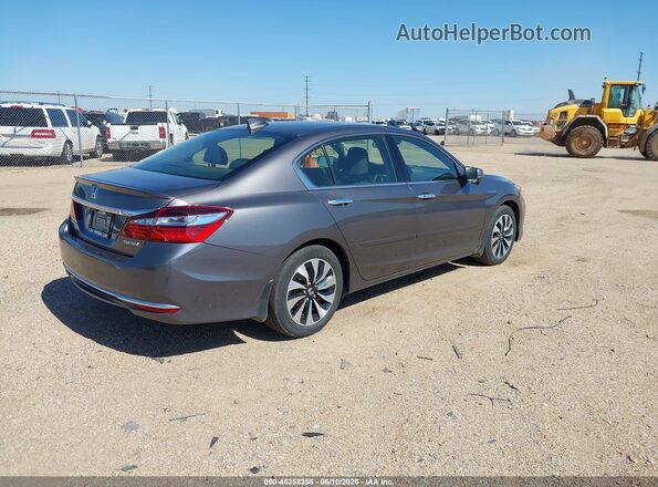 JHMCR6F32HC013395 2017 HONDA ACCORD HYBRID Gray 