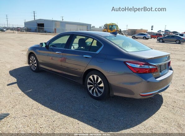 JHMCR6F32HC013395 2017 HONDA ACCORD HYBRID Gray 