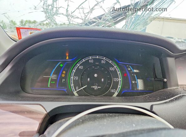 JHMCR6F35HC011849 2017 HONDA ACCORD White Вид щитка приладів