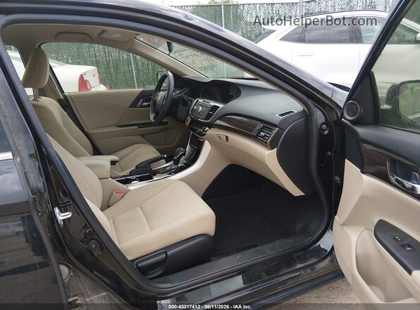 JHMCR6F35HC013312 2017 HONDA ACCORD Black Front interior view