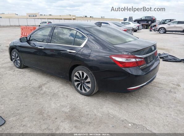 JHMCR6F35HC013312 2017 HONDA ACCORD Black Rear left