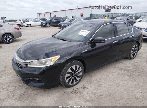 JHMCR6F35HC013312 2017 HONDA ACCORD Black Front left